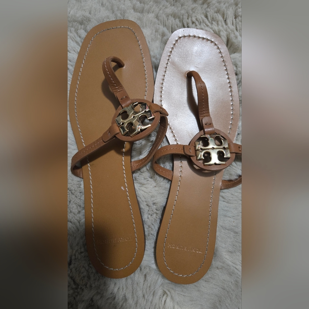 Tory Burch Tan Sandals Size 10 - Picture 5 of 9